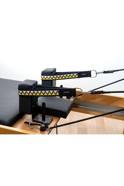 RAINBO Reformer Pilates Için Metal Halkalı Double Straps Ikili El Ayak Straps...