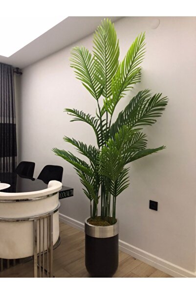 İremÇiçekçilik Metal Darbuka Saksıda Tusem Areka Yapay Ağaç Yapay Çiçek Salon...