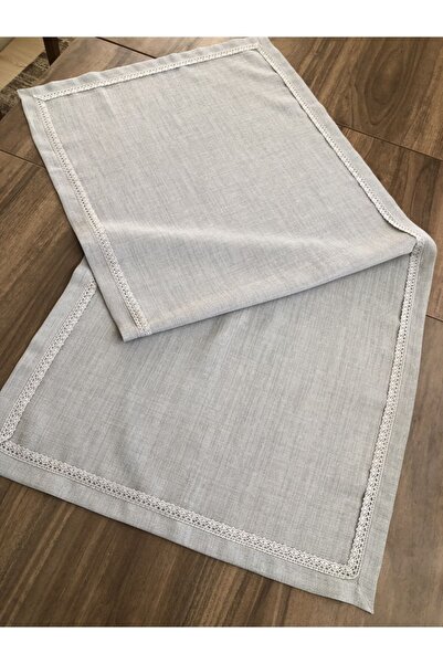 İpekce kanavice Dantelli Runner Linen Kumaş