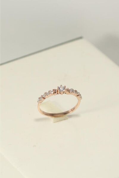 In Love Sıra Taşlı Gümüş Yüzük Inlove Gümüş Yüzük Tektaş Yüzük