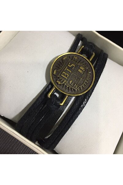 enyabuj Orijinal erkek deri ip bileklik