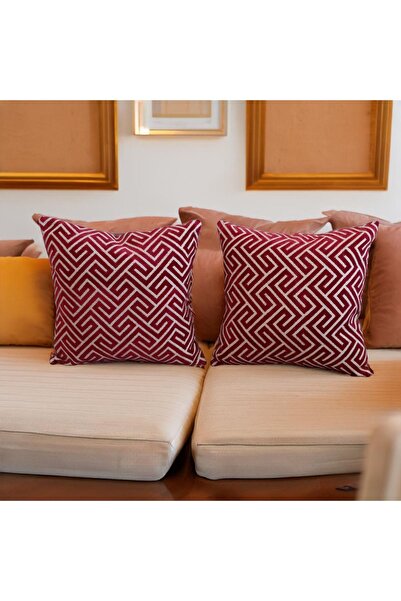 TheBohoHomeDecor Modern - Geometrik Desen Dekoratif 2`li Kırlent Kılıfı Seti