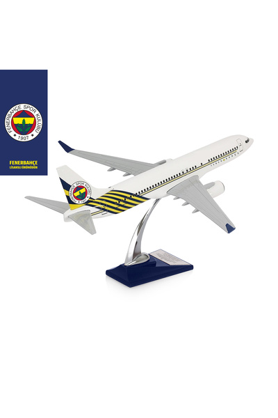 Fenerium Zekupp Boeing 737-800 1/100 Ölçek Fenerbahçe Lisanslı Beyaz Tasarım Maket Uçak (UCK0196)