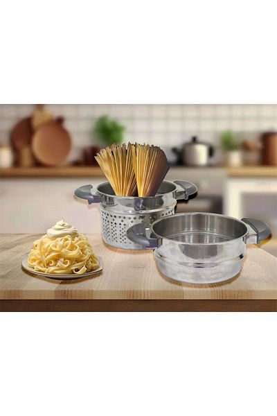 COOKCASE 20 CM Steel Single - Manti-Pasta Strainer