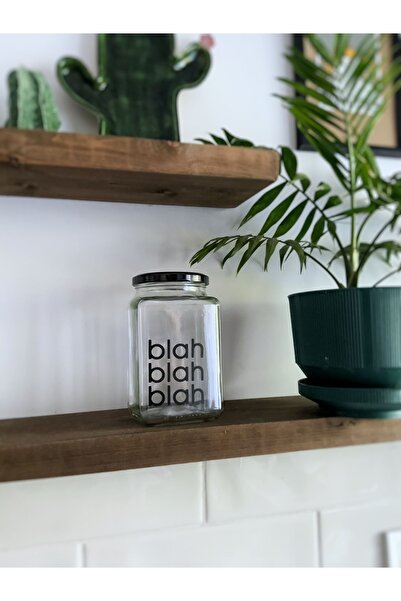 Atölye Merdiven وعاء قهوة مزخرف من الزجاج Bla Bla Bla، وعاء سكر للشاي