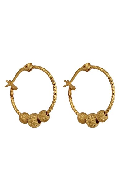 In Love Kadın Dorika Altın Rengi Gümüş Küpe