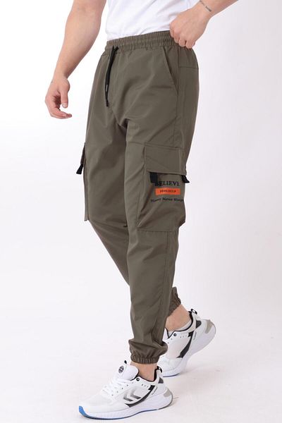 Stilkombin Printed Parachute Fabric Cargo/Jogger Bottom - Elastic Leg PLDP 02_0347