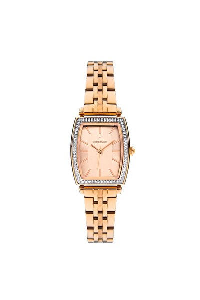 Essence Bakır Renk Köşeli Kadın  Saat