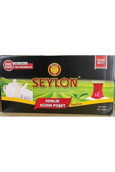 Seylon Çay Rize Seylon Demlik .30 gr Lık Poşet Çay 6 Kg Ambalajda