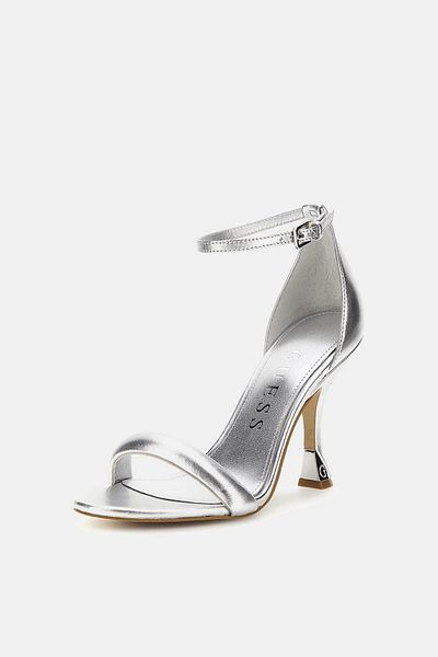Guess shoes silver heels new arrivals
