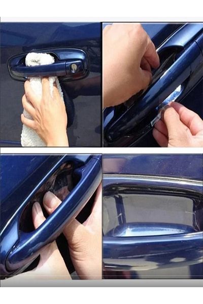 mes store Auto Car Door Handle - Transparent Film Preventer, Paint Scratch Protector