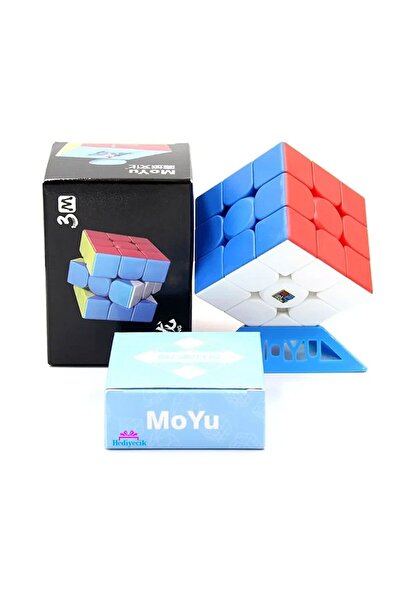 hediyecik Moyu Speed 3m Mıknatıslı 3x3 Stickerless Zeka Küpü Akıl Küpü Rübik Küp