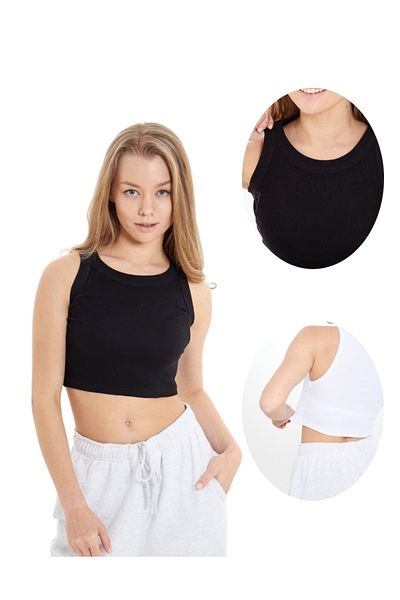 ALYA UNDERWEAR Χοντρό Piping Crop Camisole