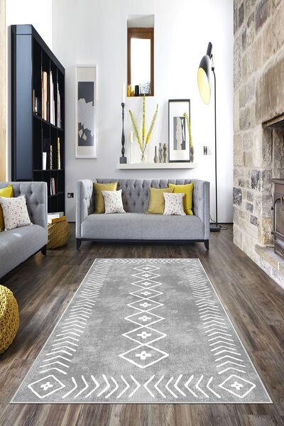 West Home Dijital Baskı Yıkanabilir Kaymaz Taban Leke Tutmaz Mutfak Halısı Sa...