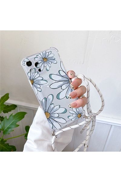GAGA ELEKTRONİK iPhone 13 Compatible Transparent Hanging Card Holder Antishock Camera Protection Case
