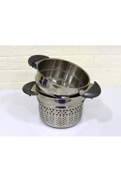 COOKCASE 21 CM Steel Single Manti-Pasta Strainer