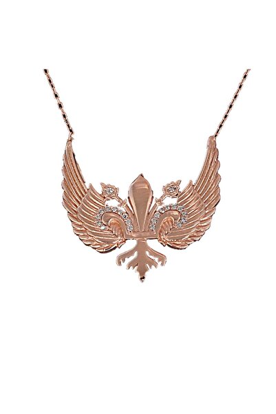 In Love Cebrail Meleği Taşlı Gümüş Kolye