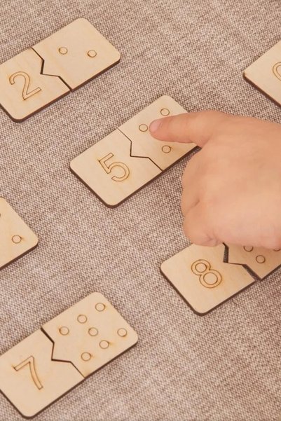 Olur o zaman Wooden Children's Educational Numbers Matching Toy