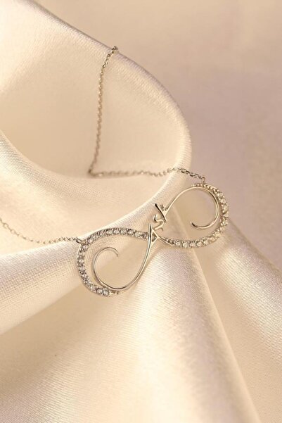 In Love Inlove Kadın Gümüş Sonsuzluk Sonsuzluk Aşk Kolye