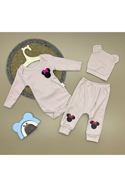 minibird baby طقم ماوس مكون من 3 قطع مطرز