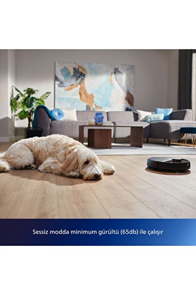 Philips Islak Kuru Robot Süpürge, 5000 PA,Titreşimli Mop,Sert Zemin ve Halıya...