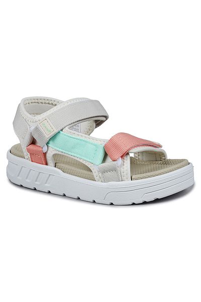 Jump 30072 Bej - Roz somon Sandale de zi cu velcro pentru fete