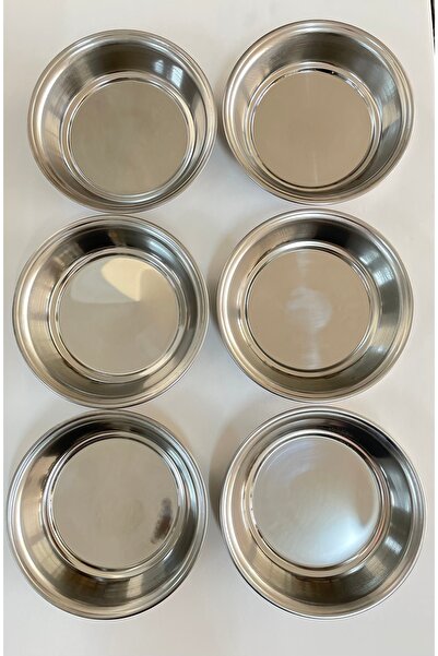 BAYDURSAN PASLANMAZ ÇELİK DERİN TABAK KALIN PARLAK ÇELİK 18 CM (NO.3) 6 LI