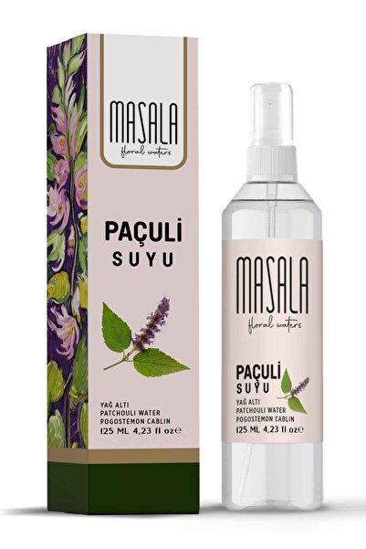 Masala Saf Paçuli Suyu 125 ml %100 Doğal Yağlı Hidrosol - Patchouli Floral Wa...