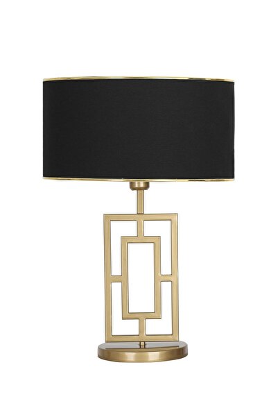 Vinner Puglia Eskitme Mat Gold Metal Abajur - Gold Siyah