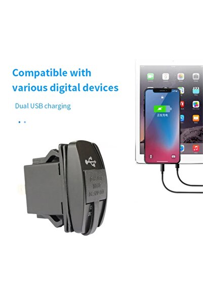 Maroces MR-266C-3 MARİN TİP 2 Lİ USB ŞARJ SÖKETİ 12-24V - 5V/3.1A