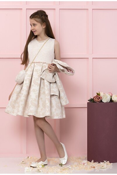 SÜSLÜ PİNK KİDS KIZ ÇOCUK CEKETLİ ELBİSE