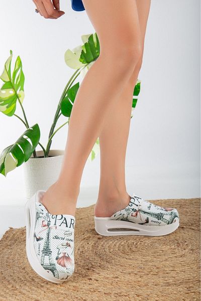 SABOTERLİK Air Sole Wedge Heels Orthopedic Hospital Nurse Women Sabo Slippers Paris