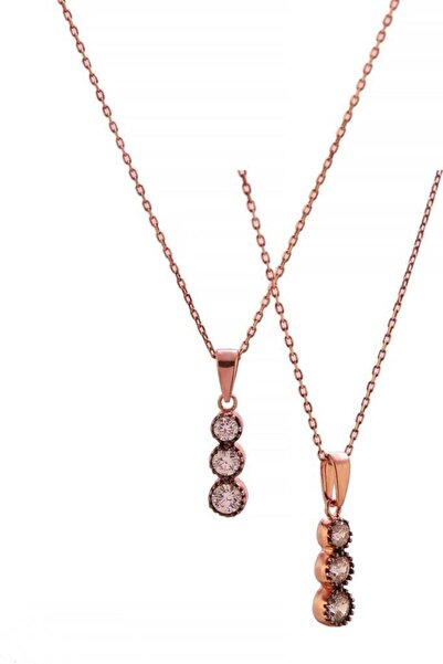 In Love Tria Gümüş Kolye Elmas Modeli Gümüş Kolye