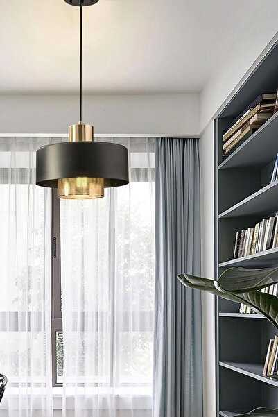Vinner Porta Noa Siyah-Eskitme Mat Gold Tekli Sarkıt Salon Genç Odası Mutfak ...