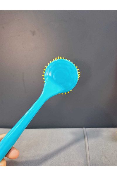 Lider MAGNESİA Spliced Silicone Dishwasher - Long Handle Sink Cleaning Brush, Blue
