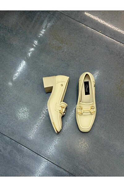 DİVA Diva Cream Γυναικεία Καθημερινή Παπούτσι με τακούνι