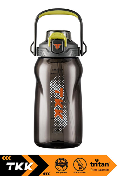 Vagonlife مجموعة جديدة TKK 1500 مل - قارورة مياه تريتان مع/بدون شفاطات، تعليق للرقبة، مقبض