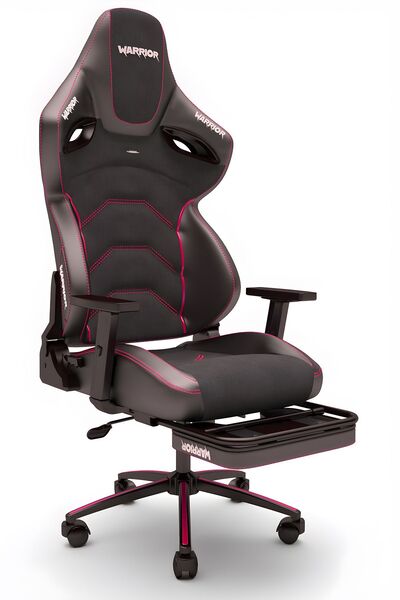 warrior Kratos Oyuncu Koltuğu - Antrasit / Pembe - Ayak Uzatmalı Profesyonel Bilgisayar Sandalyesi