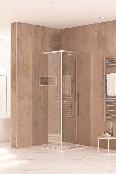 Sanica Orbit Duşakabin Kare Şeffaf Cam 5 Mm H:178