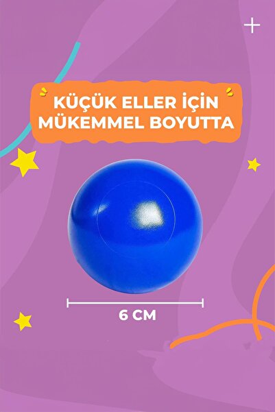 Genel Markalar Havuz Topu - Şişme Oyun Havuz Topları 6 Cm 28 Adet - File,  Havuz Topu Seti