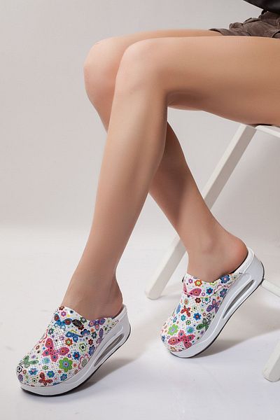 Zenith Sabo Παντόφλες Air Orthopedic Sole με σχέδιο πεταλούδας Μοντέλο Doctor Slippers Παντόφλες νοσοκόμας