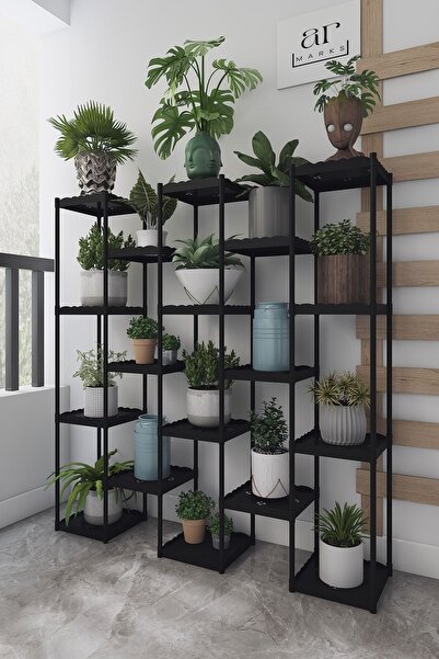 Armarks Işıl 18 Raflı Plastik Saksılık Dekoratif Çiçeklik Saksı Standı 43434_k_s