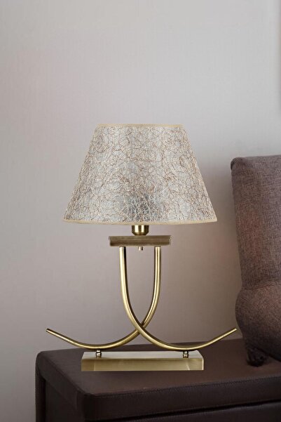 Vinner Koch Eskitme Mat Gold Kaplama Metal Abajur - Sarı Kırçıl