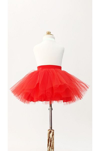 LULLY KİDS Girl's Red Lined Gymnastics Costume Ballet Tutu Skirt April 23