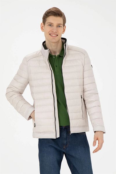 U.S. Polo Assn. U.S. POLO Men's Sports Coat - Goose Chest, Synthetic 049 Stone, G081SZ0MS.000.1654135