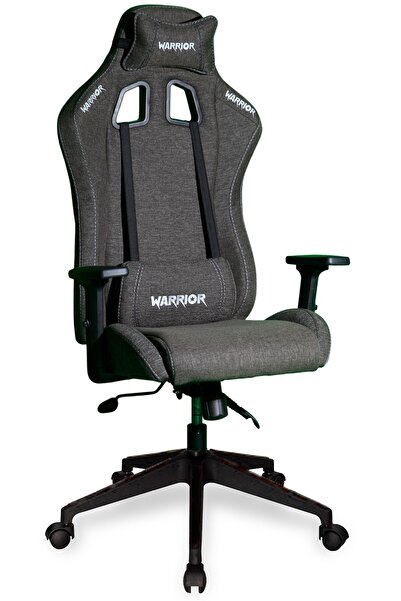 warrior Zeyna Oyuncu Koltuğu - Gri Keten Kumaş Bilgisayar Sandalyesi - 1588B1301