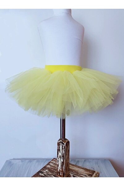LULLY KİDS Fusta tutu pentru gimnastică, galbenă, mini balet, fără căptușeală...