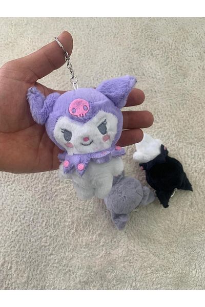 Meyra Accessories Sanrio Hello Kitty Kuromi My Melody Cinnamoroll Plush Keychain Soft Cute Gift