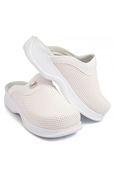 SABOTERLİK Unisex Orthopedic Sabo Slippers Doctor Nurse Hospital Cook Slippers White