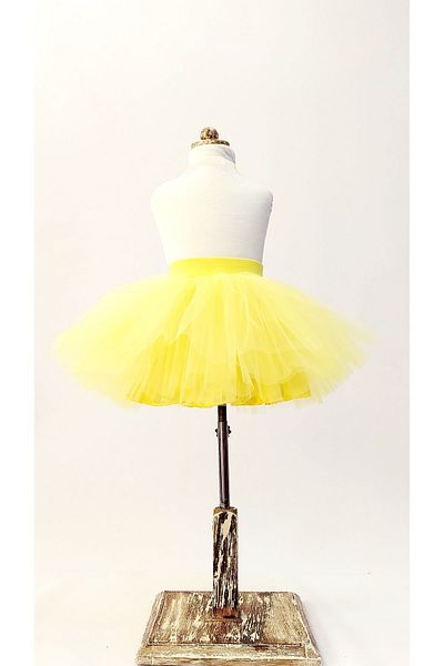 LULLY KİDS Girl's Yellow Gymnastics Costume Ballet Tutu Skirt April 23